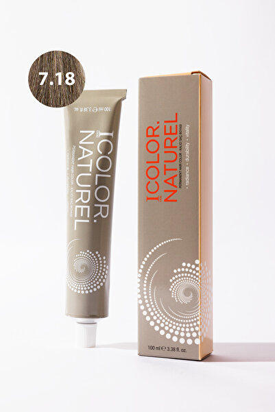 ICOLOR NATURAL 7.18 IColor Naturel Kalıcı Saç Boyası 100 ML