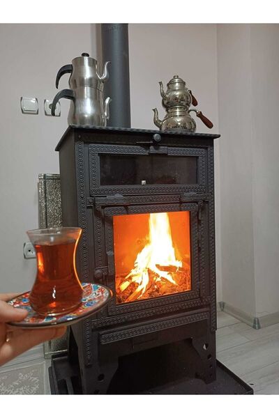 özgürce Şömineli Fırınlı Soba, Rize Kuzinesi ile Sıcak ve Konforlu Ortam