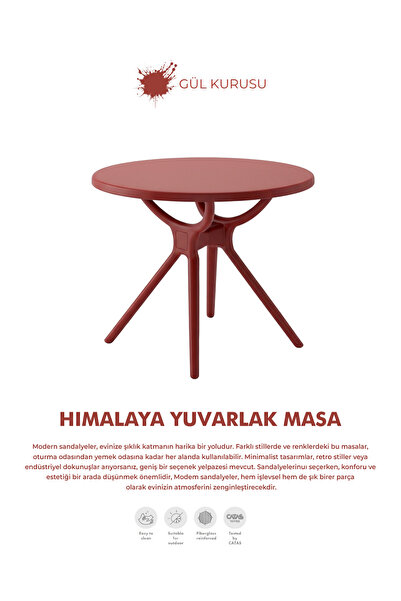 Daim Plastik HİMALAYA YUVARLAK MASA 80 CM