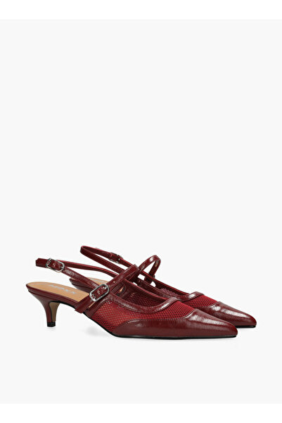 MEXX Women Tory Suki Mesh Panel Kitten Heel Shoes