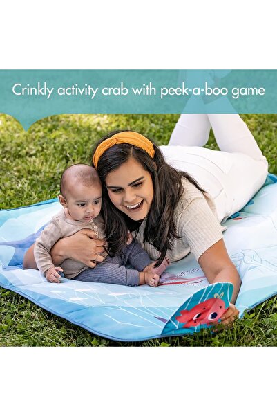 Tiny Love حصيرة نزهة خارجية، مساحة كبيرة جدًا توفر مساحة واسعة للعب والتواصل