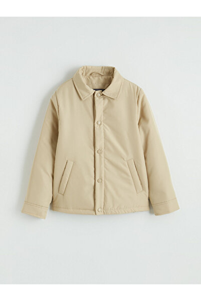 LC Waikiki Özmarka New Season Shirt Collar Boy's Coat