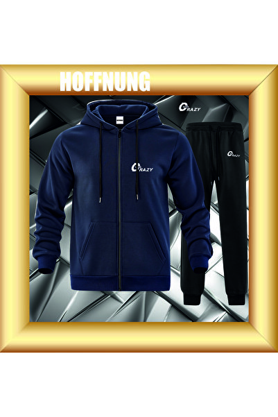 HOFFNUNG Unisex Casual Tracksuit Crazy Hoffning Outdoor Full Zip