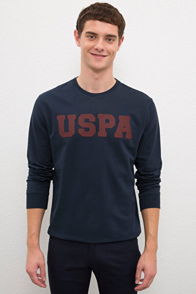 U.S. Polo Assn. Ανδρικό Φούτερ Βασικής Σειράς σε Σκούρο Μπλε 50225478-VR033
