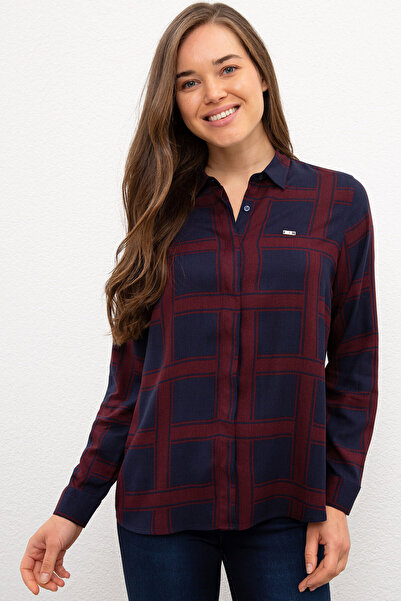 U.S. Polo Assn. Women's Navy Blue Long Sleeve Shirt 50226443-Vr033