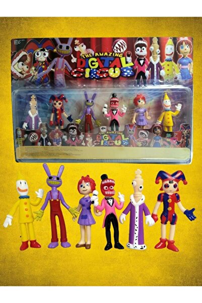Natavanbutık Digital Circus 🎪✨ Dijital Sirk Kahramanları Figür Seti 🤡🎭