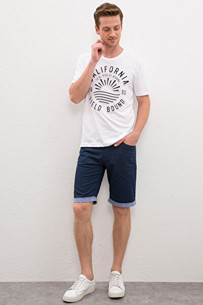 U.S. Polo Assn. Erkek İndigo Dokuma Şort 50218326-VR164