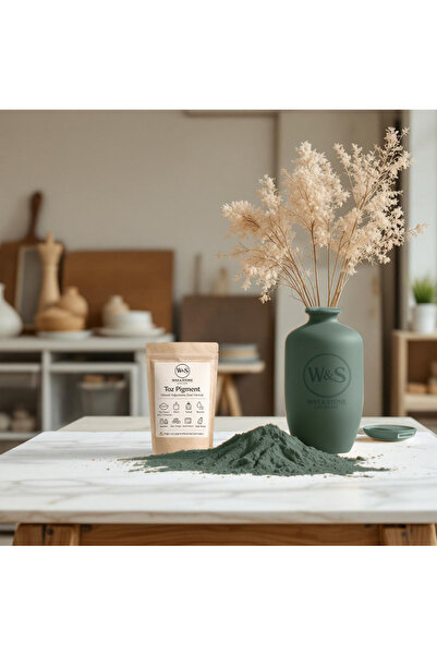 Wax&Stone ATELIER Gri Toz Pigment (RAL 170 80 10) Taş Tozu Beton Alçı Epoksi ...