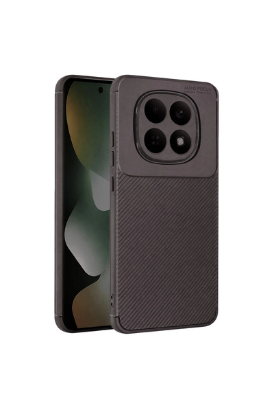 eco port غطاء كربوني بتركيز تلقائي لهاتف Redmi Note 15 4G - رمادي