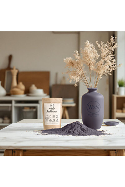 Wax&Stone ATELIER Gümüş Toz Pigment (RAL 300 80 10) Taş Tozu Beton Alçı Epoks...