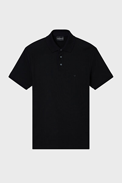 Emporio Armani 100% Cotton Regular Fit Buttoned Polo Men's Polo Em005251 Af10...