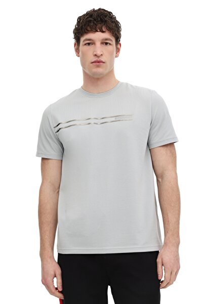 lumberjack ML LEAN 11ITL1112 6FX Γκρι ανδρικό κοντομάνικο μπλουζάκι