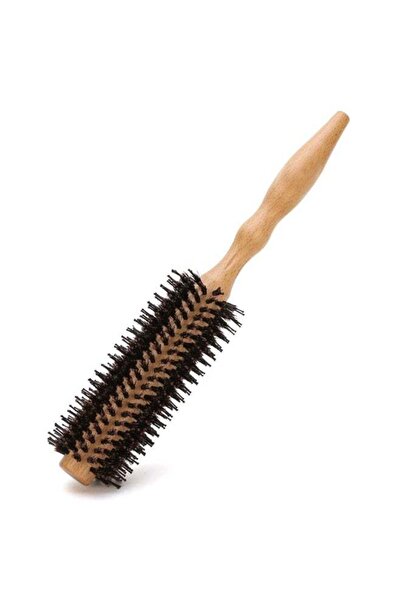 Best Ladies Generic Wooden Hair Brush Round Honey