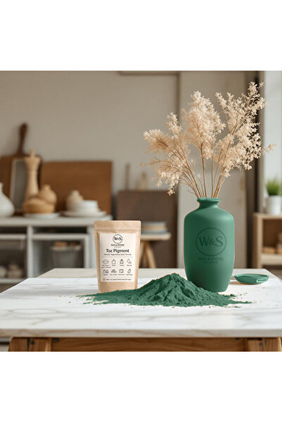 Yeşil Toz Pigment (RAL 170 20 25) Taş Tozu Beton Alçı Epoksi Mum Reçine Derz Boyası 100 gr