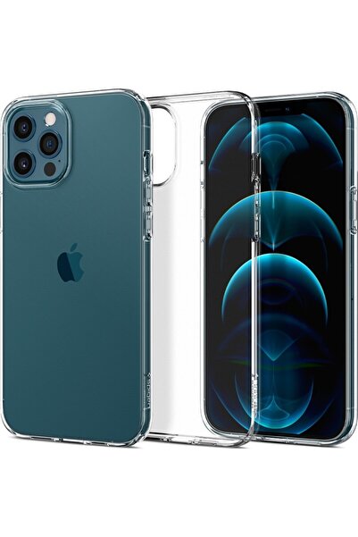 Spigen جراب كريستال فليكس شفاف لهاتف آيفون 12 برو ماكس (6.7 بوصة)