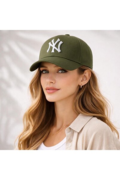 Wearflawless Khaki Unisex Ny Embroidered Adjustable Hat, Baseball Hat, Women'...