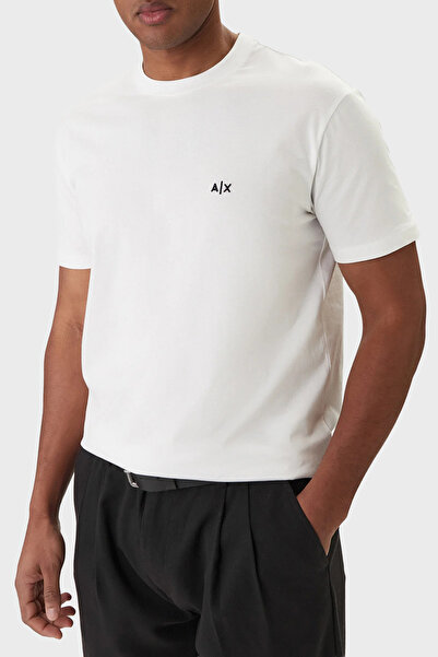 Armani Exchange Βαμβάκι τεμάχια Ανδρικό μπλουζάκι με λογότυπο και λαιμόκοψη π...