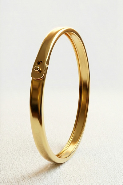 OSMANLI GÜMÜŞ Erkek Kadın Lades Bileklik 14 Ayar Altın Sarısı Renginde Pirinç...