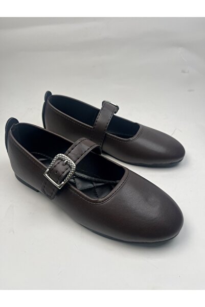 Nstil Daily Women's Flat Shoes with Straps, Rubber Buckle, Sewing Detail, Com...