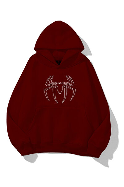 Flaubert Hanorac unisex cu imprimeu cu linii și pietre, din țesătură compactă...