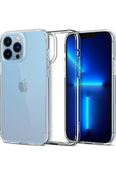 Spigen جراب كريستال هايبرد شفاف لهاتف آيفون 13 برو ماكس (6.7 بوصة)
