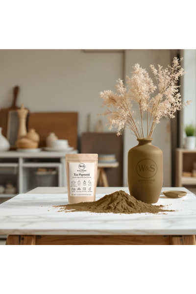Wax&Stone ATELIER Kahverengi Toz Pigment (RAL 8000) Taş Tozu Beton Alçı Epoks...