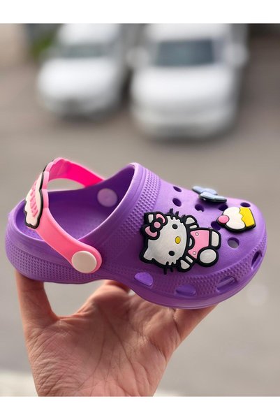 Bold Boutique Girls' Slippers with Figures, Non-Slip Soles, Sea Pool Beach Slippers