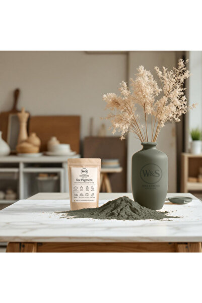 Wax&Stone ATELIER Gri Toz Pigment (RAL 210-M) Taş Tozu Beton Alçı Epoksi Mum ...