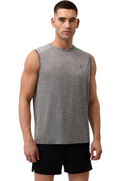 DANISH ENDURANCE Breathable sports tank top for men, elastic, gray XL