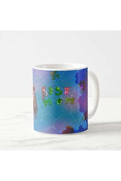 tpkitapevi Mother's Day, Best Mom Night Themed Porcelain Mug