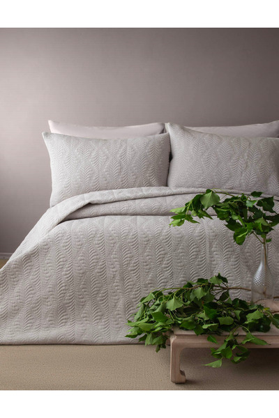 Apricitas HOME Tek Kişilik Yatak Örtüsü Set Bourbon Vizon