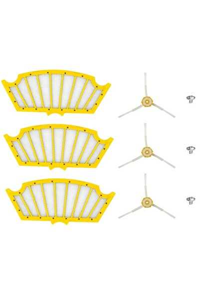 NO BRAND يناسب فلاتر وفرش وأجزاء مجموعة iRobot Roomba من سلسلة 500 و510 و530 ...