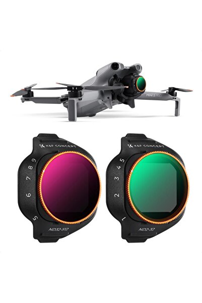 K&F CONCEPT DJI Mini 5 Pro Uyumlu ND2-32 ve ND32-512 Filtre Kiti