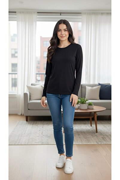 THEBEK Crew Neck Women's Body Badi Super Quality Cycling Black