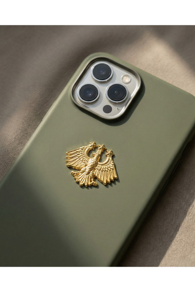 Zaytoon Phone Back Decoration Sticker Golden Eagle – New Symbol of Syria, Gol...