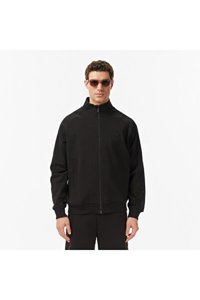 Lacoste Erkek Classic Fit Dik Yaka Siyah Sweatshirt