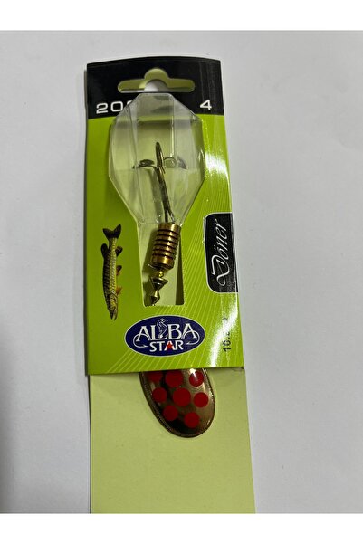 Albastar 202 Rems Döner Olta Kaşığı Sarı Kırmızı No 4