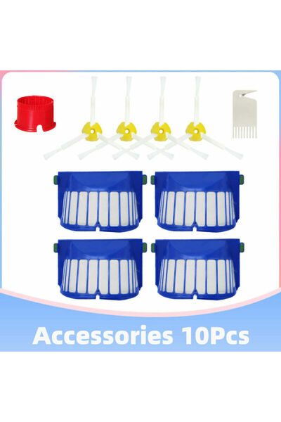 NO BRAND مناسب لمجموعة حقيبة الغبار والفلاتر، مناسب لفرش وممسحة مكنسة روبوت س...