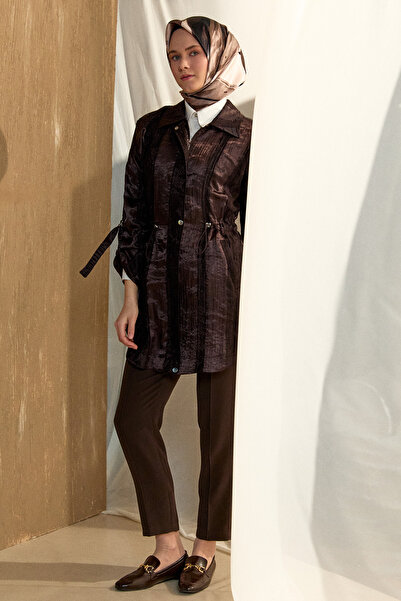 Setrms Jakarlı Dantel Detaylı Kap