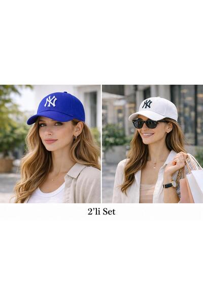 Wearflawless Unisex Set of 2 Adjustable Hats, Ny Embroidered Hat, Women'S, Me...