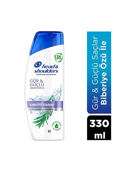 Head & Shoulders Biberiye Özlü Gür ve Güçlü Saçlar Kepeğe Karşı Etkili Şampua...