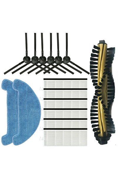 NO BRAND مناسب لاستبدال فرشاة الجانب لفلتر HEPA، ومناسب لقطع غيار مكنسة الروب...