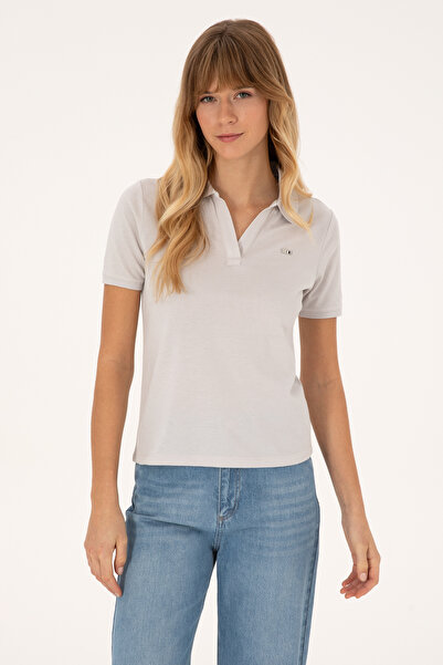 U.S. Polo Assn. Women's Stone T-Shirt 50320032-Vr049