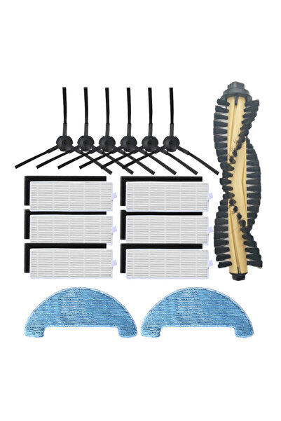 NO BRAND مناسب لمجموعة الملحقات، مناسب لـ Ilife A4 A4S A40، فلتر HEPA، فرشاة ...