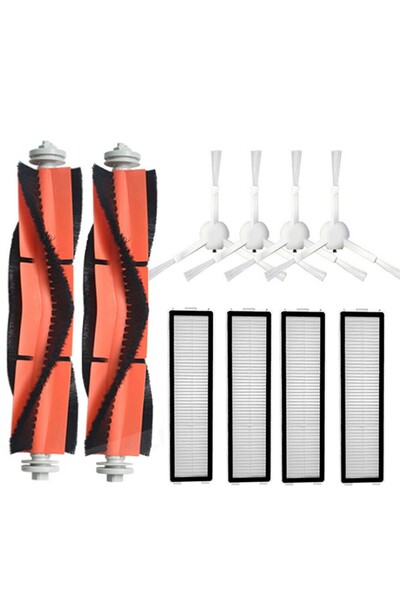 NO BRAND مناسب لـ Fit Dreame D9 مكنسة روبوتية، فرشاة جانبية، أسطوانة، فلتر HE...