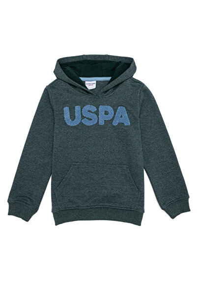 U.S. Polo Assn. Boy's Green Basic Sweatshirt 50253475-Vr054