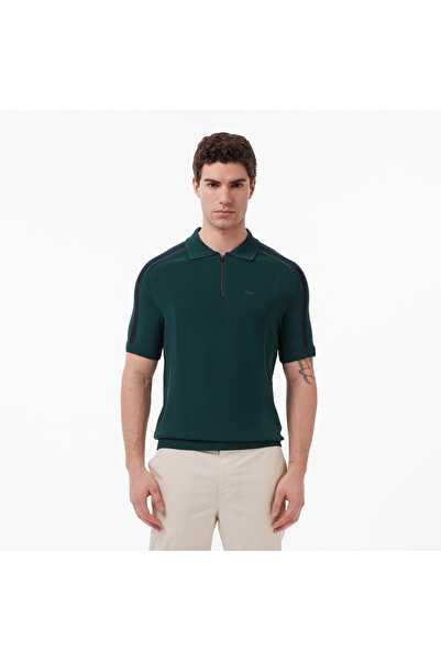 Lacoste Erkek Classic Fit Kısa Kollu Polo Yaka Koyu Yeşil Triko