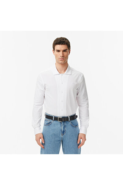 Lacoste Erkek Slim Fit Beyaz Gömlek