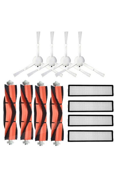 NO BRAND مناسب لـ Fit Dreame D9 مكنسة روبوتية، فرشاة جانبية، أسطوانة، فلتر HE...