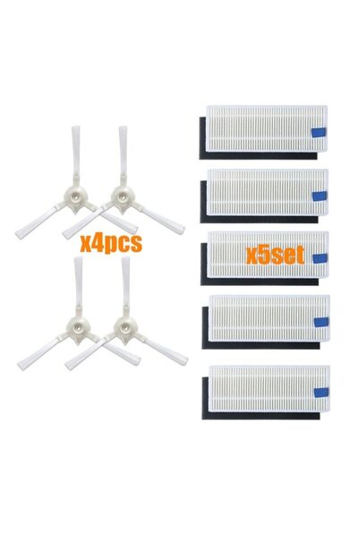 NO BRAND قطع غيار مكنسة كهربائية 360 S6 Sweeper: فرشاة رئيسية/جانبية، فلتر، م...